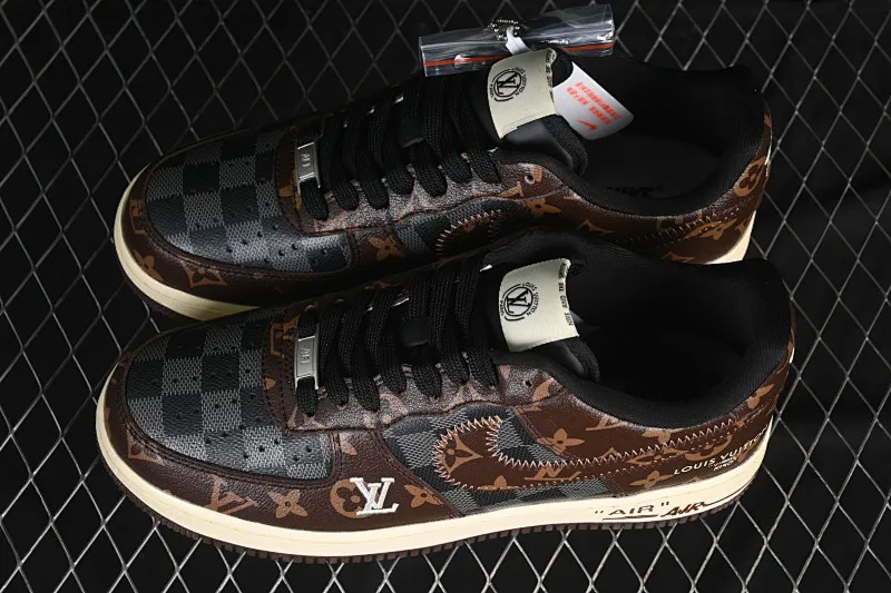 All categories Nk Air Force 1 Air Force series Nk Air Force 1 Low Air Force low top Nike Air Force 1'07 Low LV joint coffee gray Air Force 1 low top casual sneakers SC0601-563
